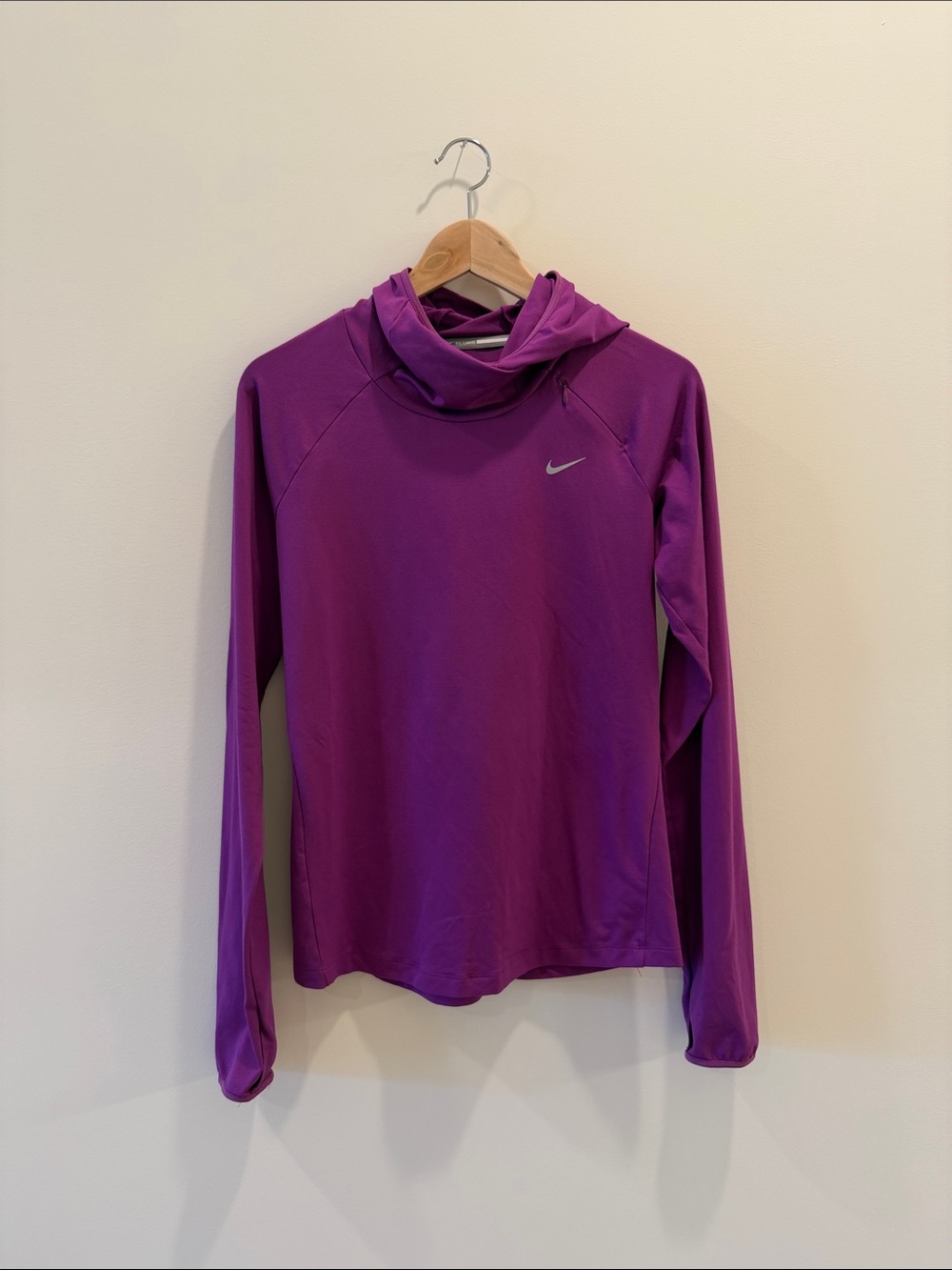 Nike Women's Purple Hooded Running Sweatshirt